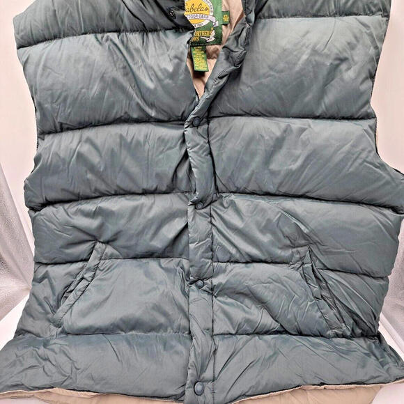 Cabela's Vest Men 2XL Tall Green Premier Northern Goose Down Puffer Jacket  (87) - Picture 1 of 8